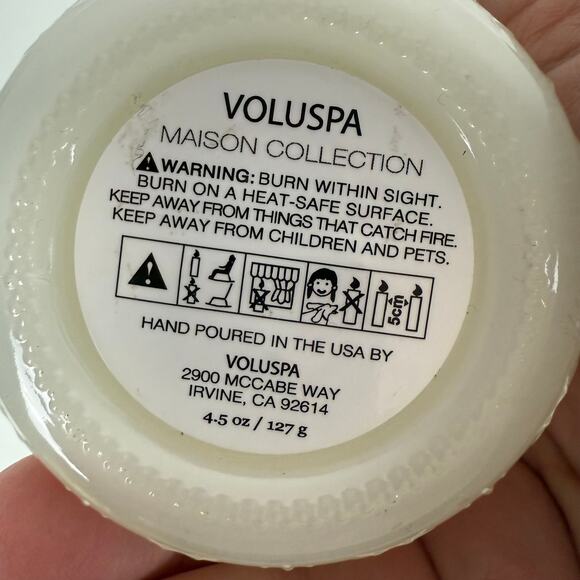 Voluspa Laguna Petite Jar Candle 4.5 Oz Vanilla Coconut NO LID - Picture 3 of 6